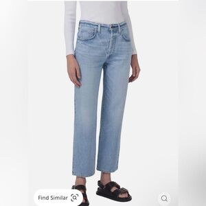 NWT Citizens of Humanity Emery Crop Relaxed Fit Jeans